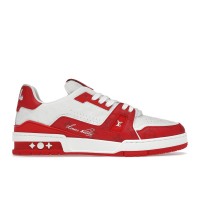 Кроссовки Louis Vuitton Trainer #54 Signature Red White