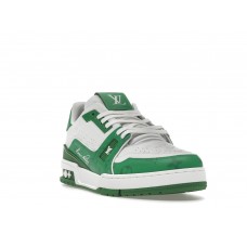 Кроссовки Louis Vuitton Trainer #54 Signature Green White