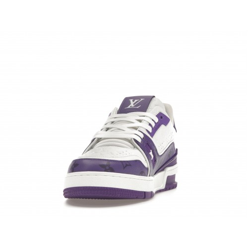 Кроссы Louis Vuitton Trainer Purple Monogram - мужская сетка размеров