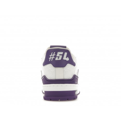 Кроссы Louis Vuitton Trainer Purple Monogram - мужская сетка размеров