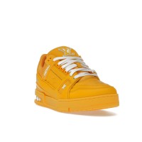 Кроссовки Louis Vuitton Trainer Yellow Embossed Monogram
