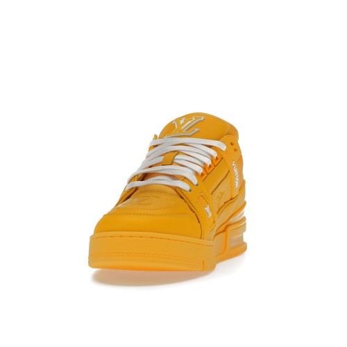 Кроссы Louis Vuitton Trainer Yellow Embossed Monogram - мужская сетка размеров