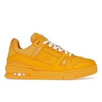 Кроссовки Louis Vuitton Trainer Yellow Embossed Monogram
