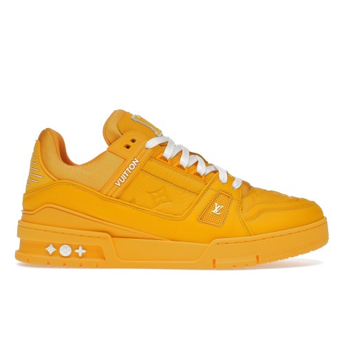 Кроссы Louis Vuitton Trainer Yellow Embossed Monogram - мужская сетка размеров