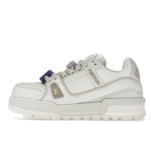 Кроссы Louis Vuitton LV Trainer Maxi White - мужская сетка размеров