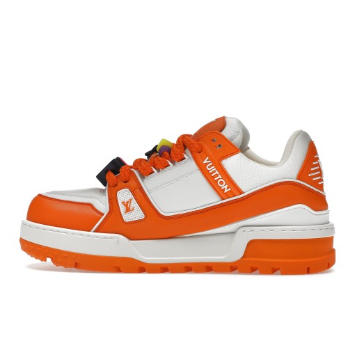 Кроссы Louis Vuitton Trainer Maxi Orange - мужская сетка размеров