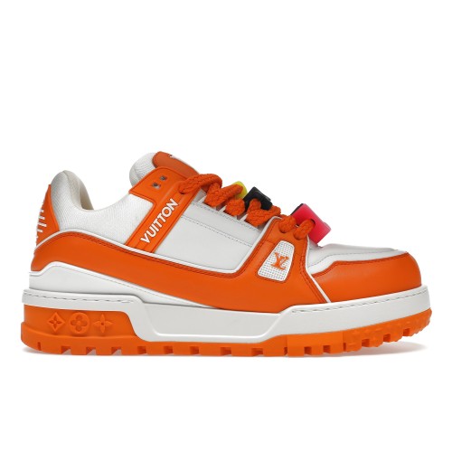 Кроссы Louis Vuitton Trainer Maxi Orange - мужская сетка размеров