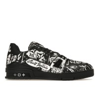 Кроссовки Louis Vuitton LV Trainer Comic Motifs Black White (SS23)