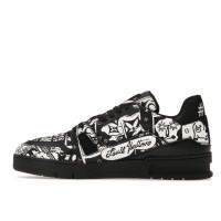 Кроссовки Louis Vuitton LV Trainer Comic Motifs Black White (SS23)