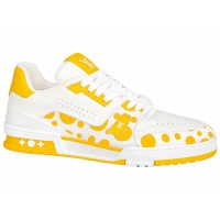 Кроссовки Louis Vuitton x Yayoi Kusama Trainer White Yellow
