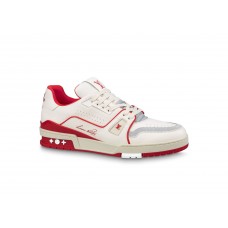 Кроссовки Louis Vuitton Trainer #54 Signature White Red