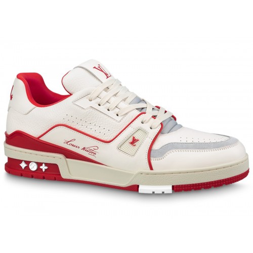Кроссы Louis Vuitton Trainer Red - мужская сетка размеров
