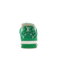 Кроссовки Louis Vuitton Trainer Green Monogram Textile