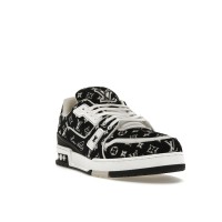 Кроссовки Louis Vuitton Trainer Black Monogram Textile