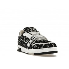 Кроссовки Louis Vuitton Trainer Black Monogram Textile