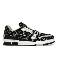 Кроссовки Louis Vuitton Trainer Black Monogram Textile