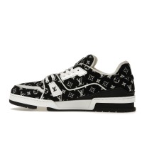 Кроссовки Louis Vuitton Trainer Black Monogram Textile