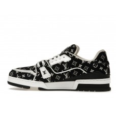 Кроссовки Louis Vuitton Trainer Black Monogram Textile