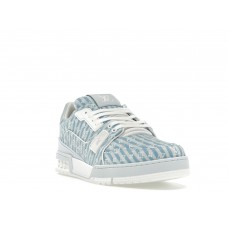Кроссовки Louis Vuitton Trainer Blue Stripe Monogram