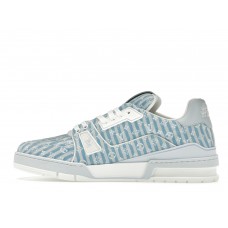 Кроссовки Louis Vuitton Trainer Blue Stripe Monogram