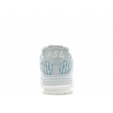 Кроссовки Louis Vuitton Trainer Blue Stripe Monogram