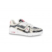 Кроссовки Louis Vuitton Trainer Colored In White Black