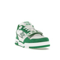 Louis Vuitton Trainer Green Monogram Denim
