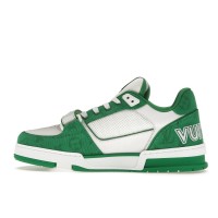 Louis Vuitton Trainer Green Monogram Denim