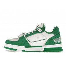 Louis Vuitton Trainer Green Monogram Denim