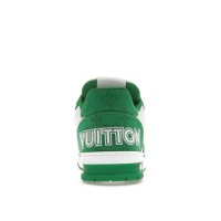 Louis Vuitton Trainer Green Monogram Denim