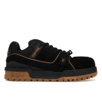 Кроссовки Louis Vuitton Trainer Maxi Black Brown Suede