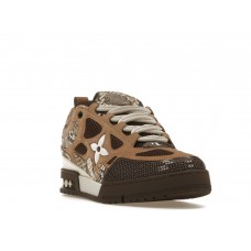 Louis Vuitton Skate Sneaker Brown Snakeskin