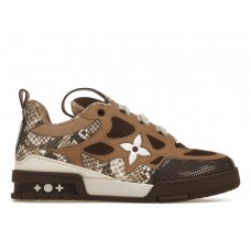 Кроссовки Louis Vuitton Skate Sneaker Brown Snakeskin