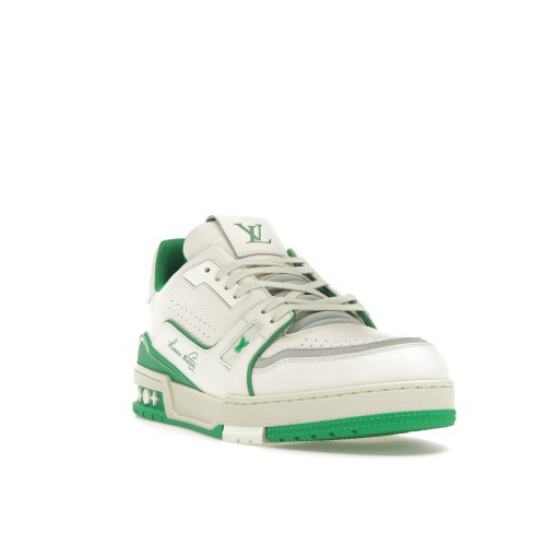 Кроссы Louis Vuitton Trainer #54 Signature White Green - мужская сетка размеров