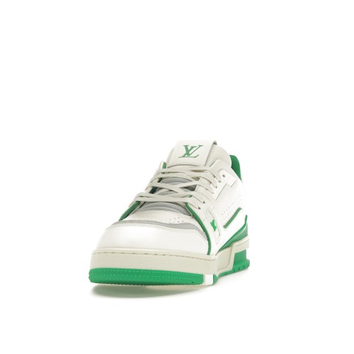 Кроссы Louis Vuitton Trainer #54 Signature White Green - мужская сетка размеров