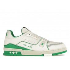 Кроссовки Louis Vuitton Trainer #54 Signature White Green