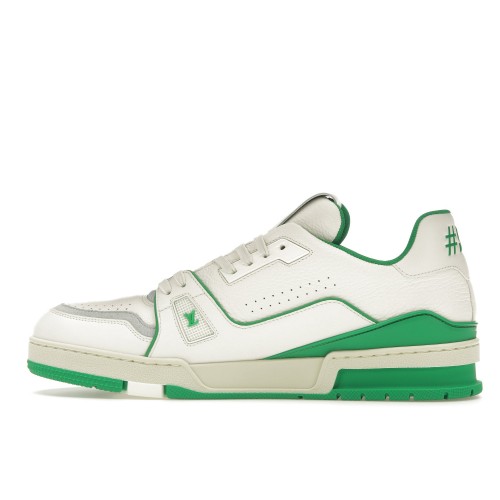 Кроссы Louis Vuitton Trainer #54 Signature White Green - мужская сетка размеров