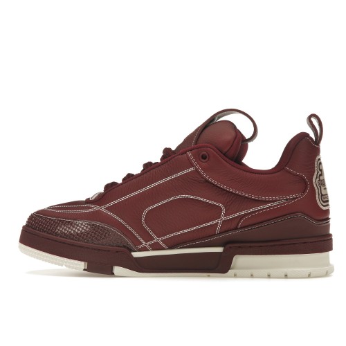 Кроссы Louis Vuitton LV Skate Sneaker Bordeaux Red - мужская сетка размеров