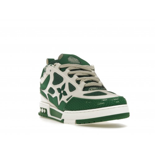 Кроссы Louis Vuitton LV Skate Sneaker Green White - мужская сетка размеров