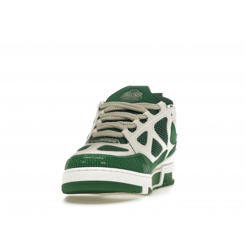 Кроссы Louis Vuitton LV Skate Sneaker Green White - мужская сетка размеров