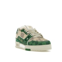 Кроссовки Louis Vuitton LV Trainer Damier White Green