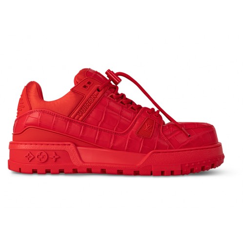 Кроссы Louis Vuitton LV Trainer Maxi Sneaker Red - мужская сетка размеров