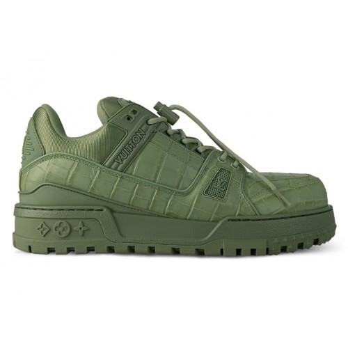 Кроссы Louis Vuitton LV Trainer Maxi Sneaker Khaki - мужская сетка размеров