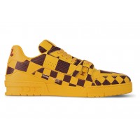 Кроссовки Louis Vuitton LV Trainer Sneaker Damier Pop Yellow
