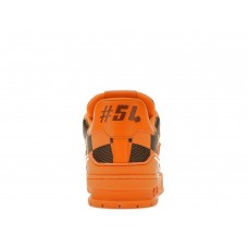 Кроссовки Louis Vuitton LV Trainer Sneaker Damier Pop Orange