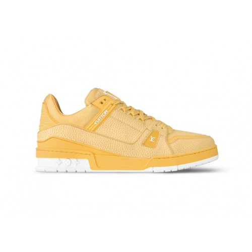 Кроссы Louis Vuitton LV Trainer Yellow White - мужская сетка размеров