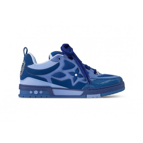 Кроссы Louis Vuitton LV Skate Blue - мужская сетка размеров