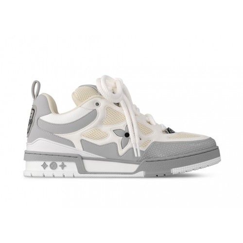 Кроссы Louis Vuitton LV Skate Grey - мужская сетка размеров