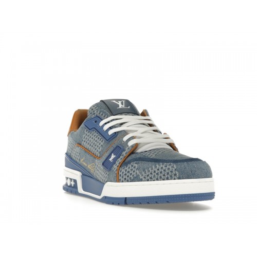 Louis Vuitton LV Trainer Blue Damier 3D Denim - мужская сетка размеров
