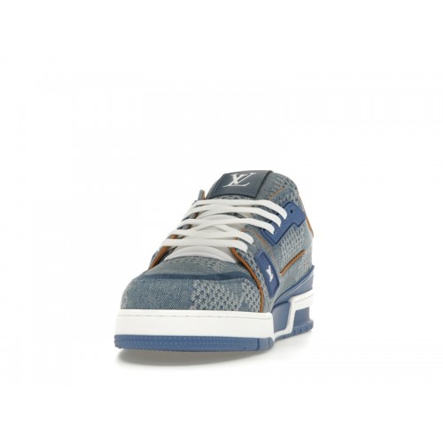 Louis Vuitton LV Trainer Blue Damier 3D Denim - мужская сетка размеров